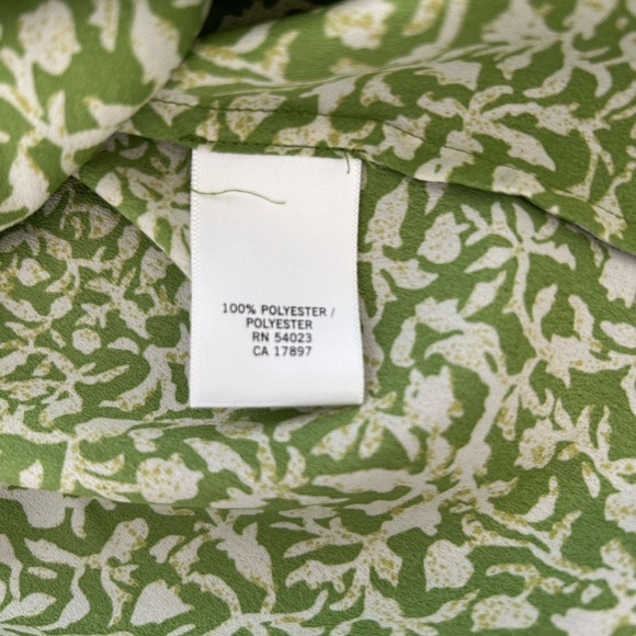 Banana Republic green floral peplum top - size S - Picture 5 of 8